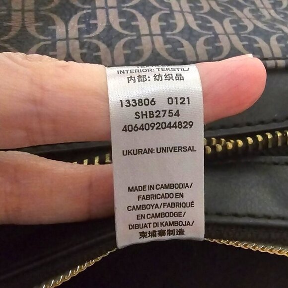 Fossil Farrah Black & Brown Crossbody Purse - Picture 16 of 16